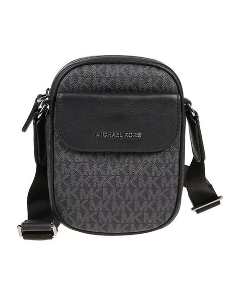 michael kors mens hudson logo smartphone crossbody bag|Michael Kors saffiano crossbody bag.